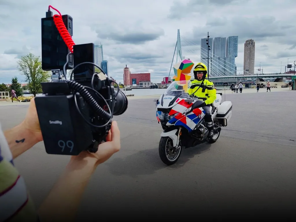 Opnames voor POLITIE 24/7 in Rotterdam